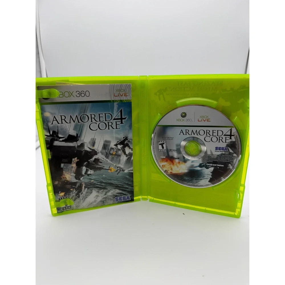 Armored Core 4 Xbox 360 SEGA FromSoftware Mech Action Game CIB